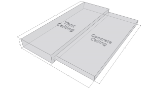 Sketch-Up drawing of the space