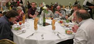 Mealtime during Making Wireless Work Seminar