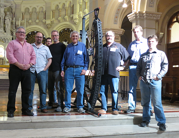 The crew - Steve Ginensky, Aaron Johnson, Max Baumgartner, Stephen Brown, DB Keele, Jr., Hugh Sarvis, Pat Brown, Drew Gandy