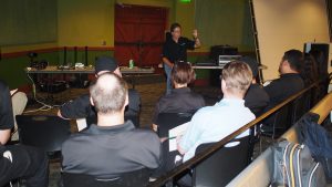 Pat Brown teaching at a private seminar