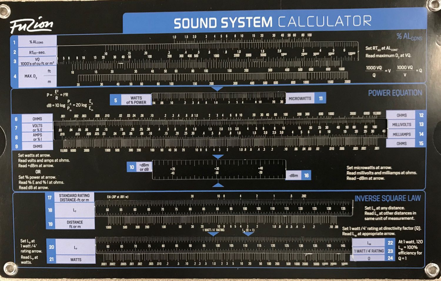 Blast from the Past The SynAudCon Slide Rule Prosoundtraining